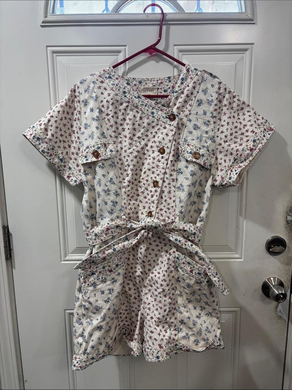 Sezane Gallipoli Jumpsuit Patchwork size 42